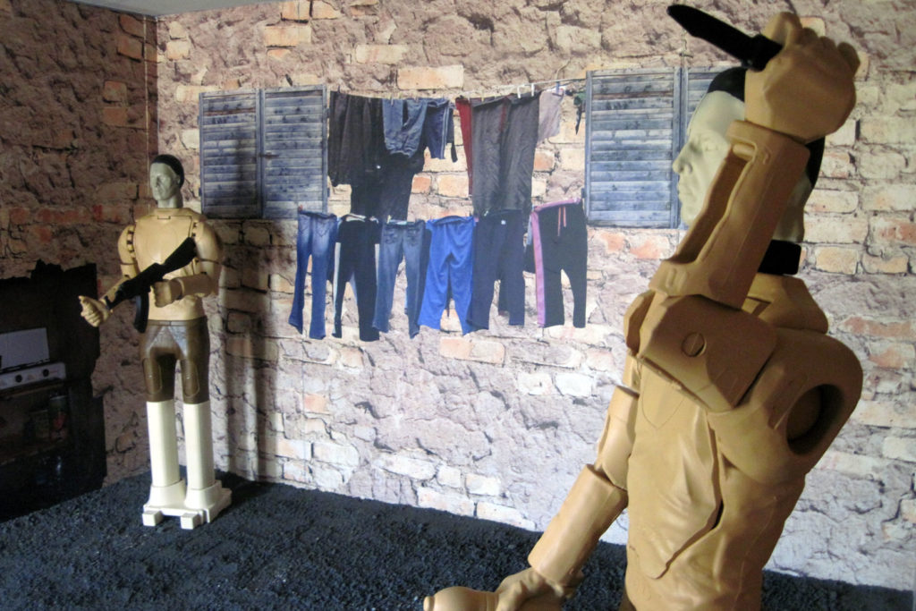 3D shooting target training scenario