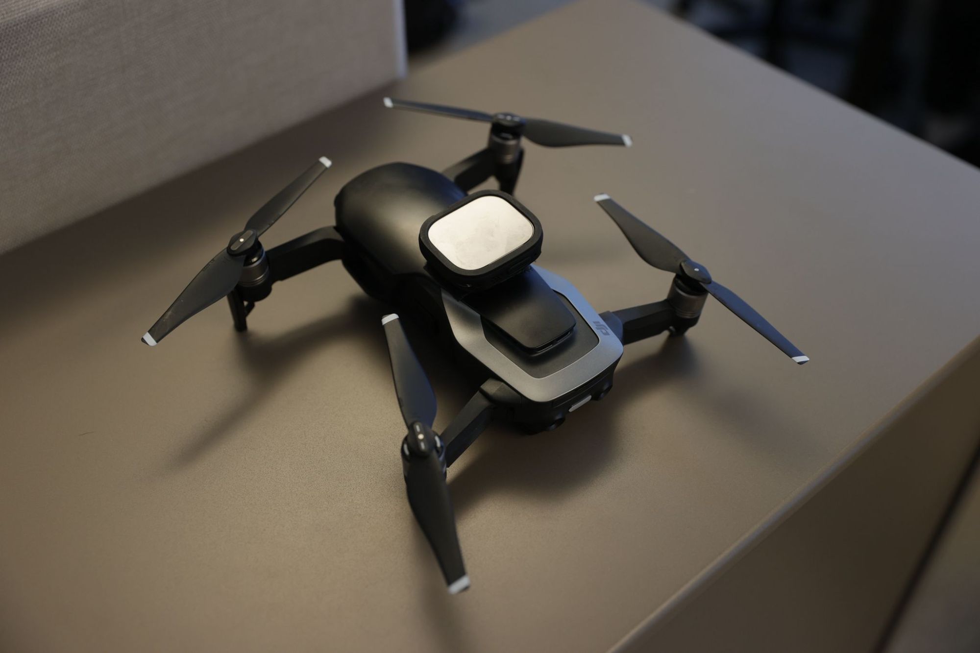 Triangula phone-based sensor mounted on a DJI drone
